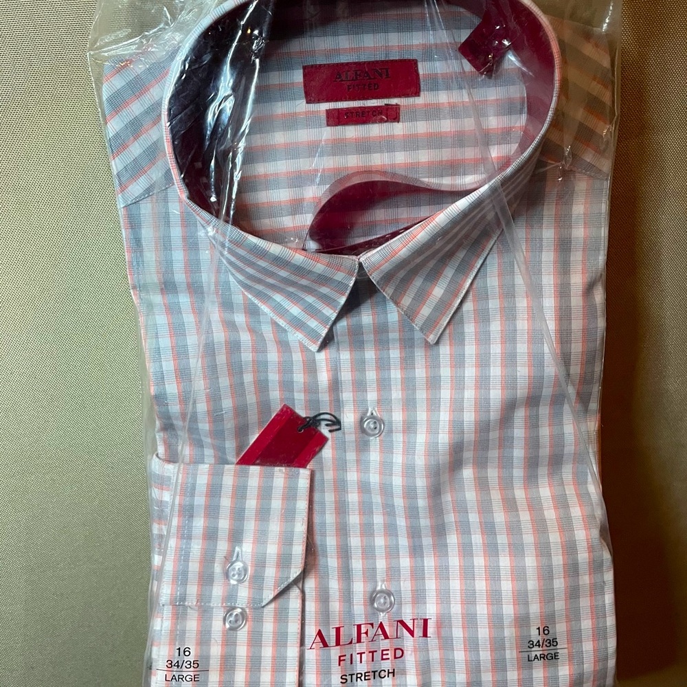 Alfani Men’s Fitted Dress Shirt